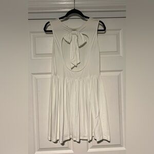 ASOS White Dress with Bow in Back
